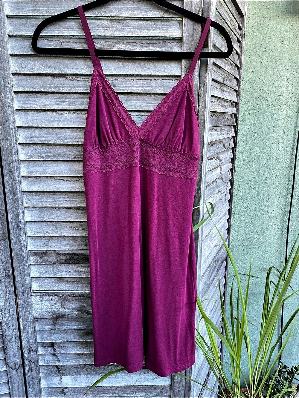 Me Undies Pink Lace-Trim Night Dress Like New